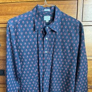 J Crew Secret Wash Shirting Size Large Slim
